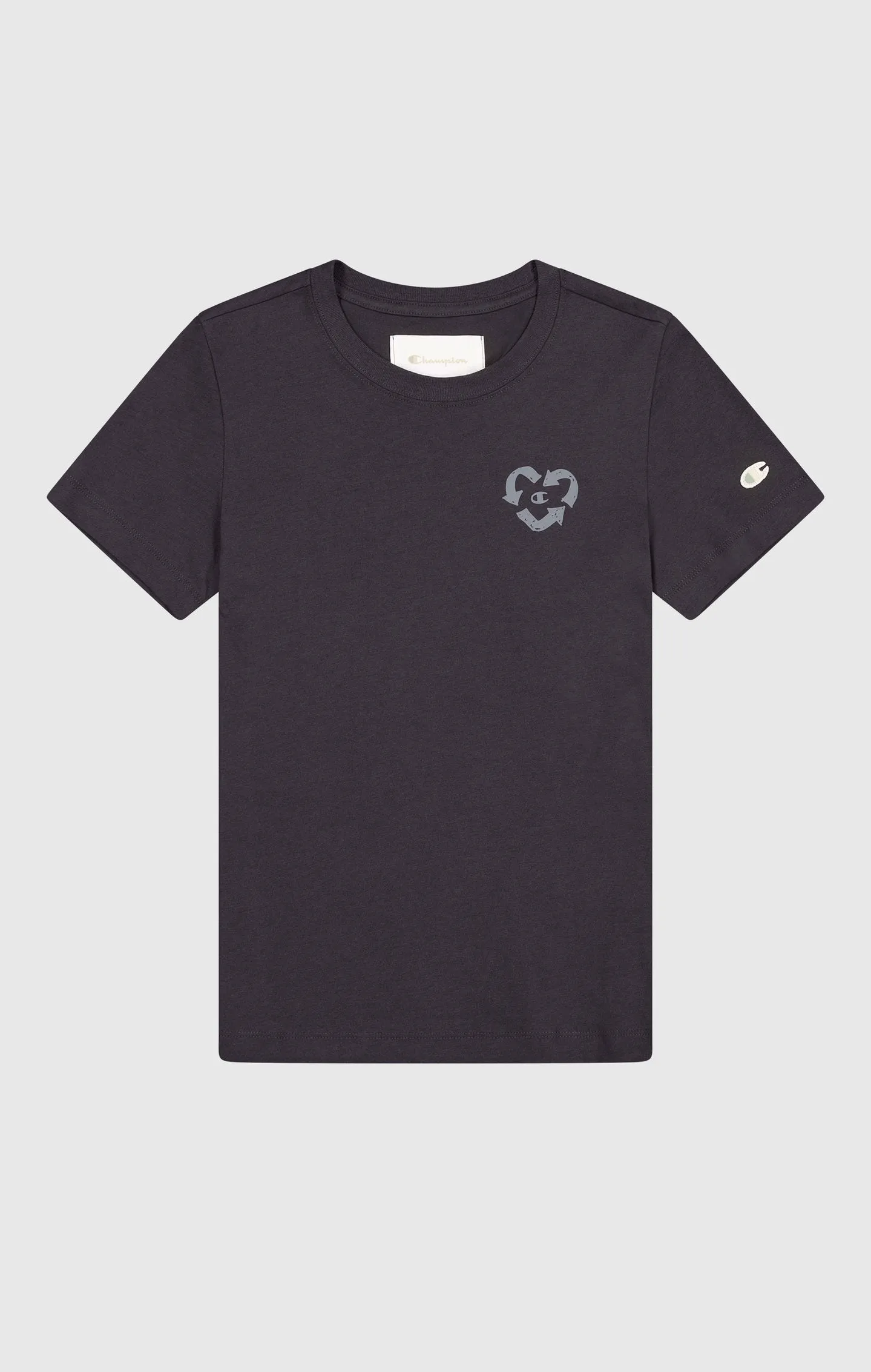 Camiseta de tela punto de materiales reciclados