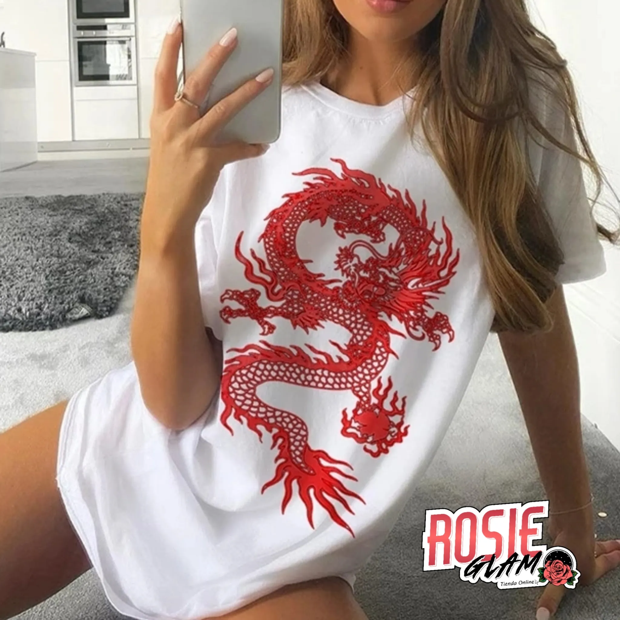 CAMISETA DRAGON  ROSIEGLAM