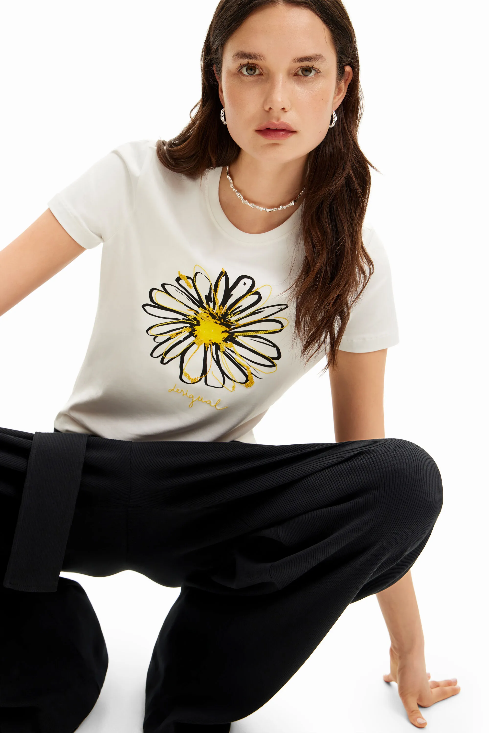 Camiseta ilustración margarita