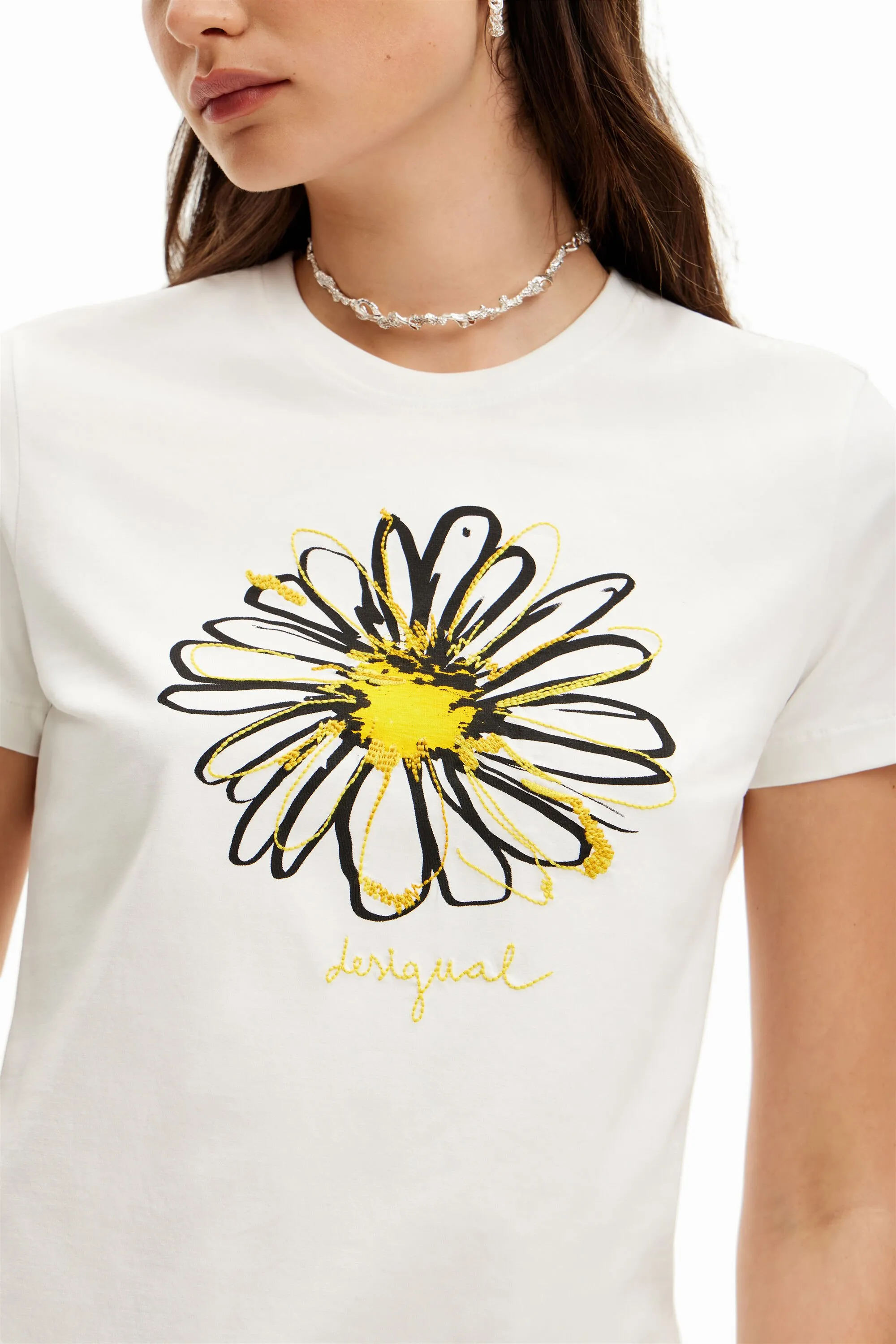 Camiseta ilustración margarita