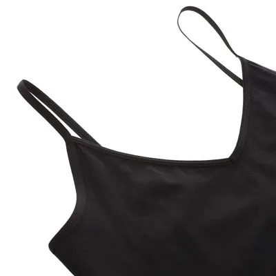 Camiseta interior tirante fino, Negra talla XS