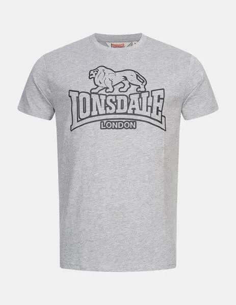 CAMISETA LONSDALE ALLANFEARN  MARL GREY/BLACK