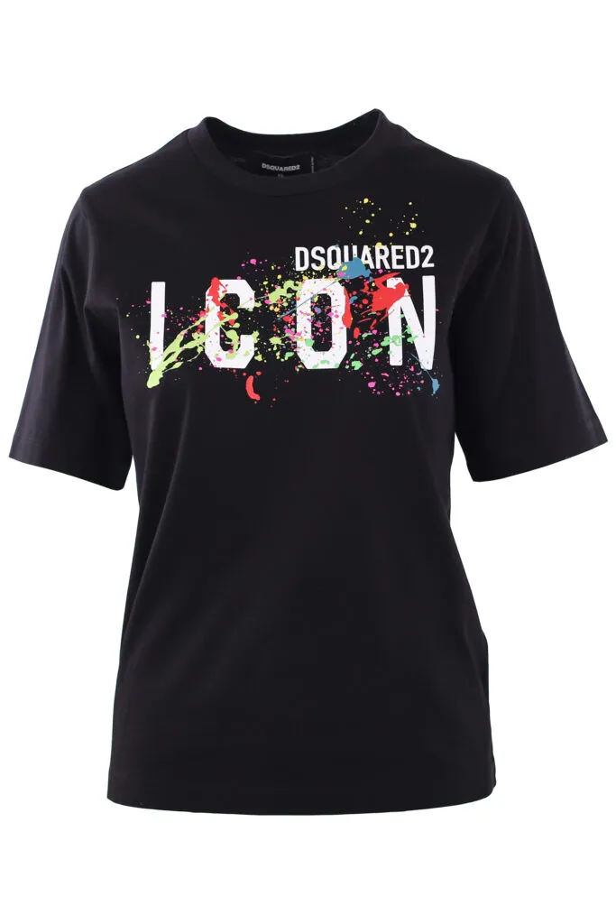 Camiseta negra con logo 