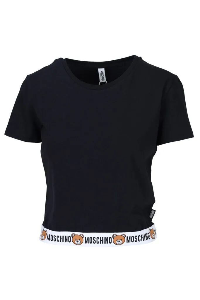 Camiseta negra con logo oso 