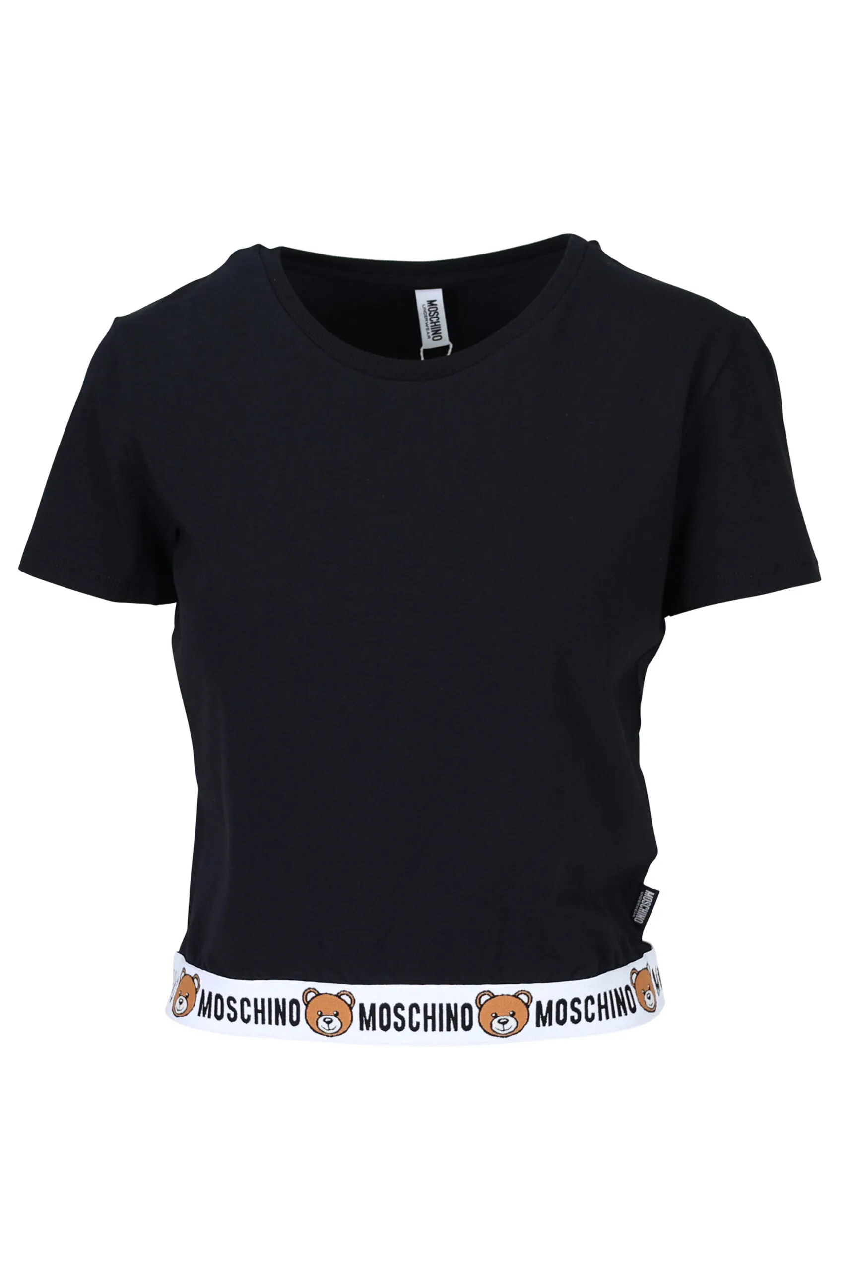 Camiseta negra con logo oso 