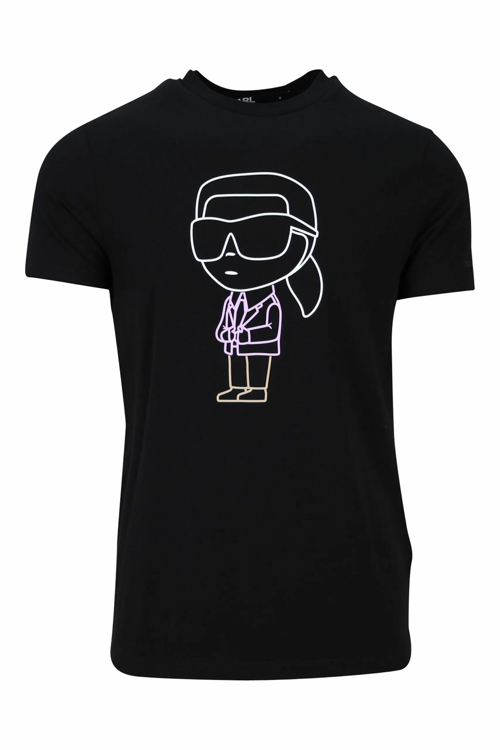 Camiseta negra con maxilogo 