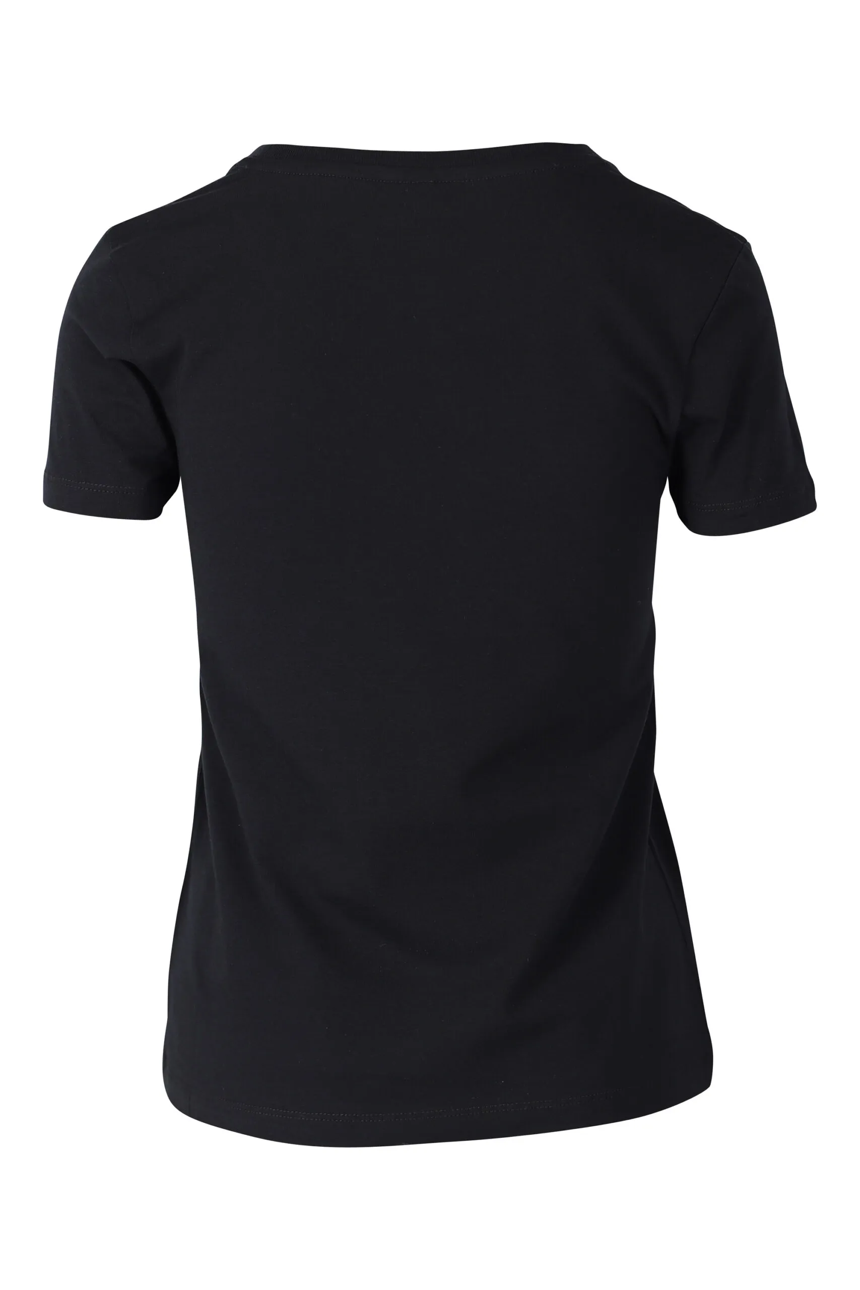 Camiseta negra slim fit con logo oso underbear