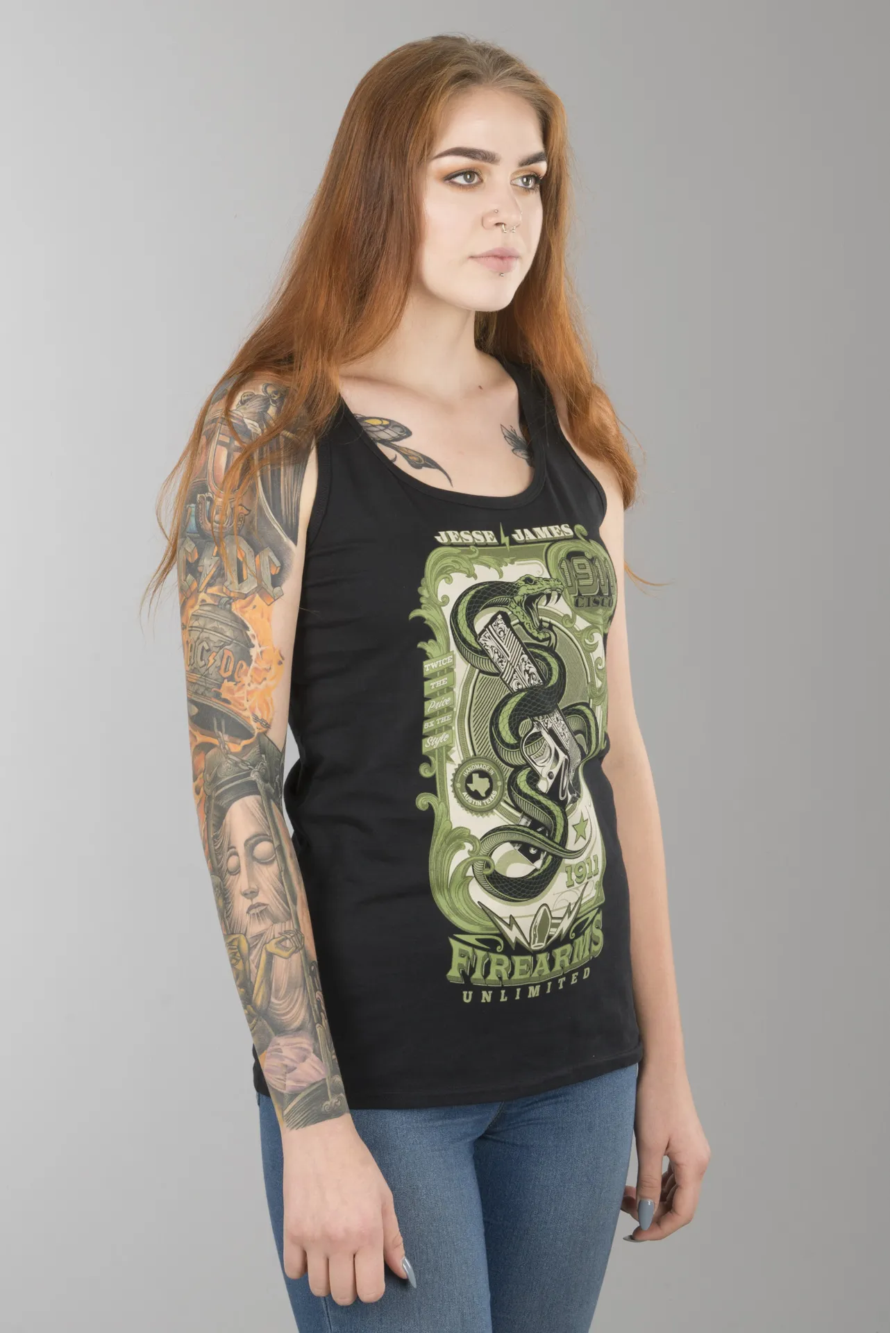 Camiseta West Coast Choppers Praying Hands Mujer Negra