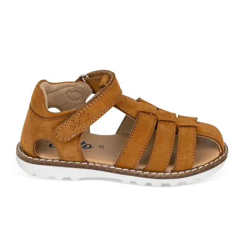 Cangrejera Piel Natural. Velcro