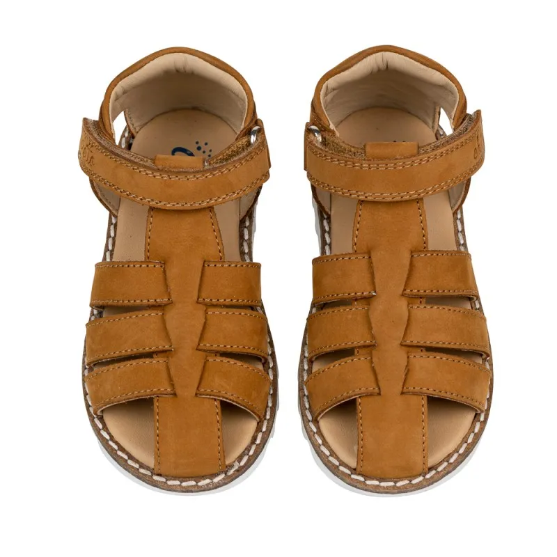 Cangrejera Piel Natural. Velcro