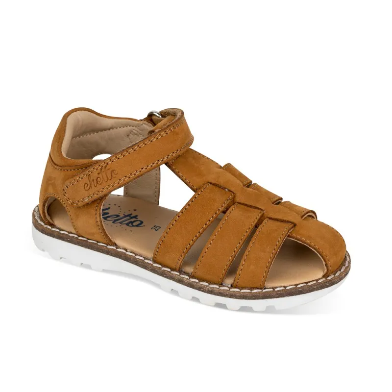 Cangrejera Piel Natural. Velcro