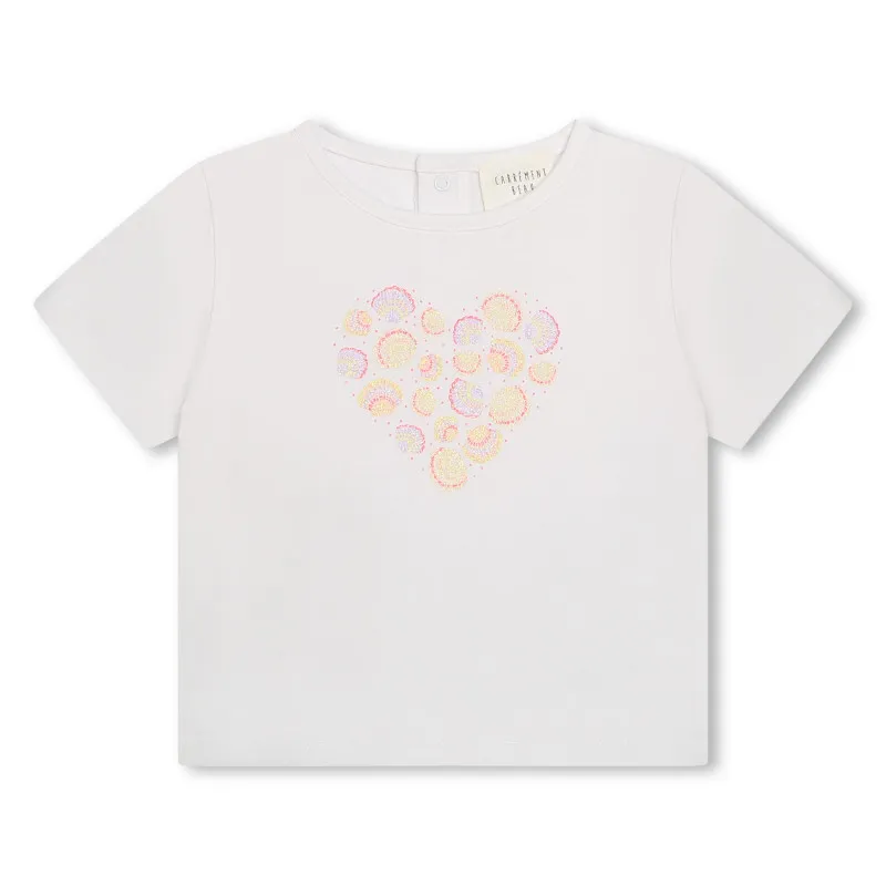 CARREMENT BEAU Camiseta con corazón estampado
