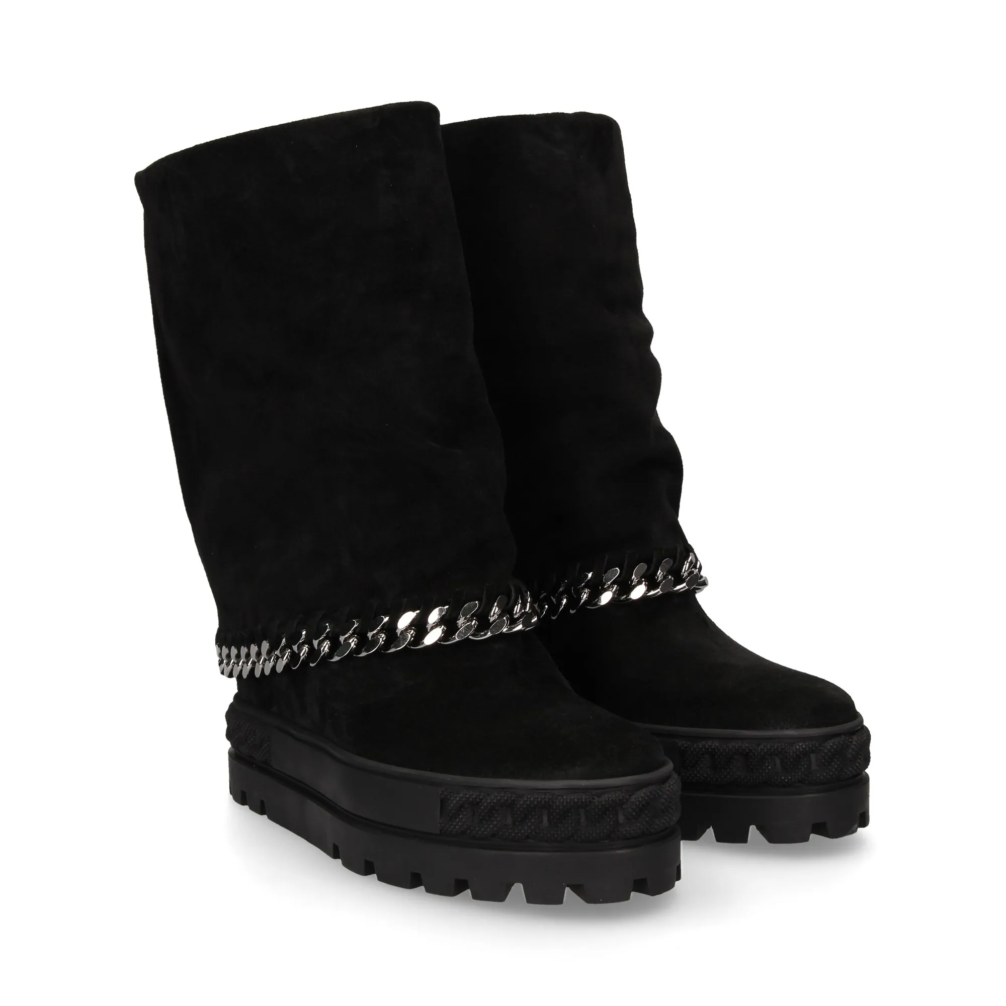 CASADEI Botas planas de Mujer NEGRO