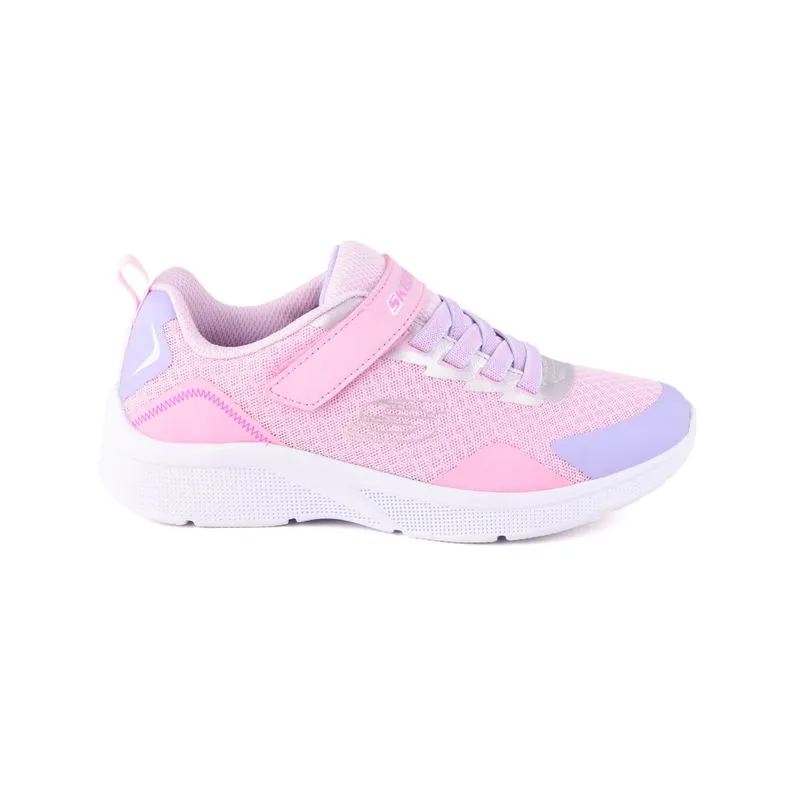 Champion Deportivo Para Niñas Skechers Microspec Bright Retro Pink