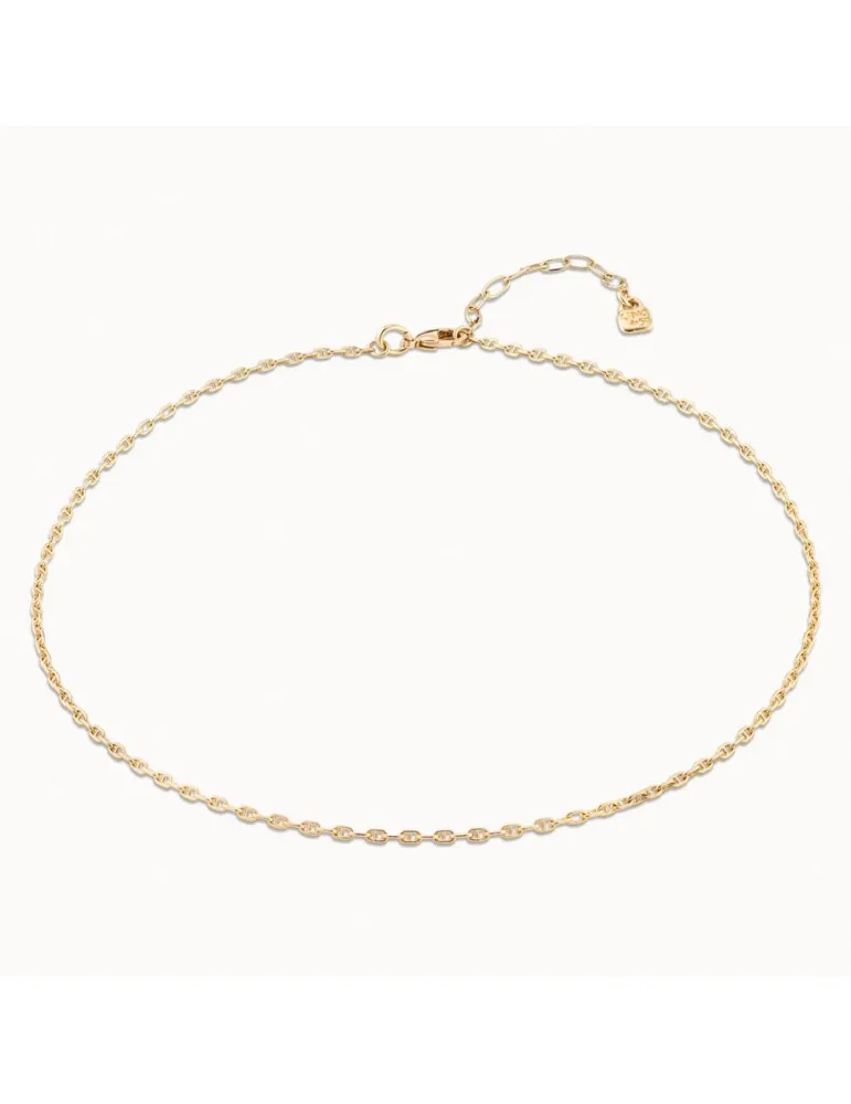 Collar Uno de 50 Cadenas Doradas para charms