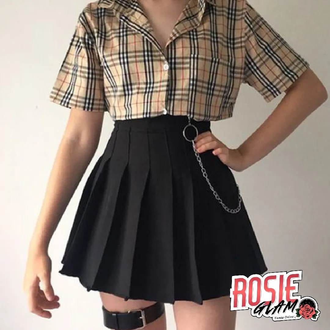 CONJUNTO BEIGE ESCOCES  ROSIEGLAM