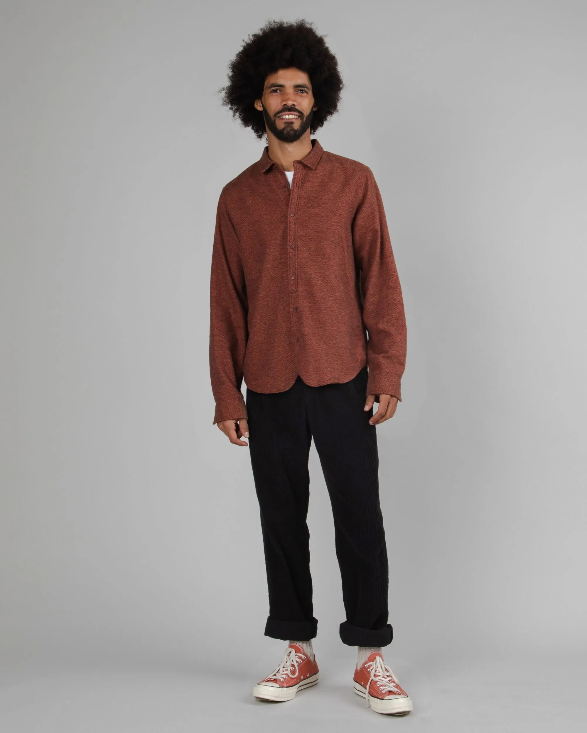 Corduroy Pleated Chino Black