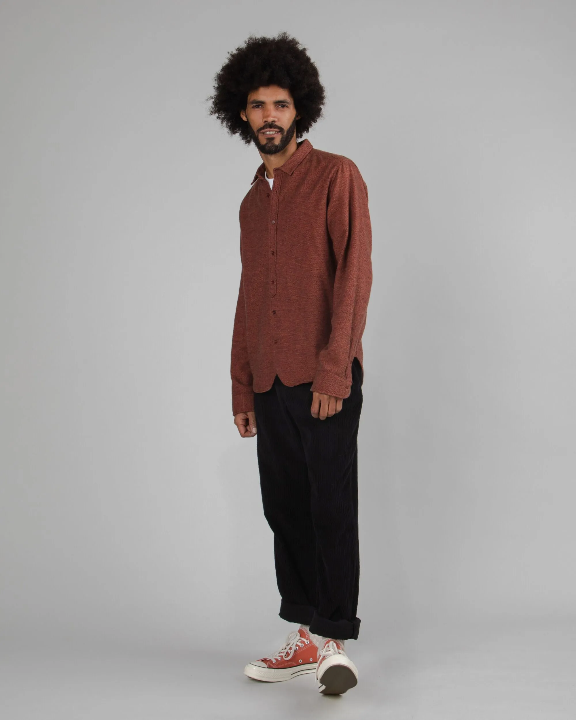 Corduroy Pleated Chino Black