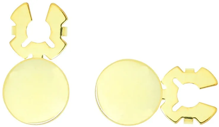 Cubrebotones Redondo dorado liso