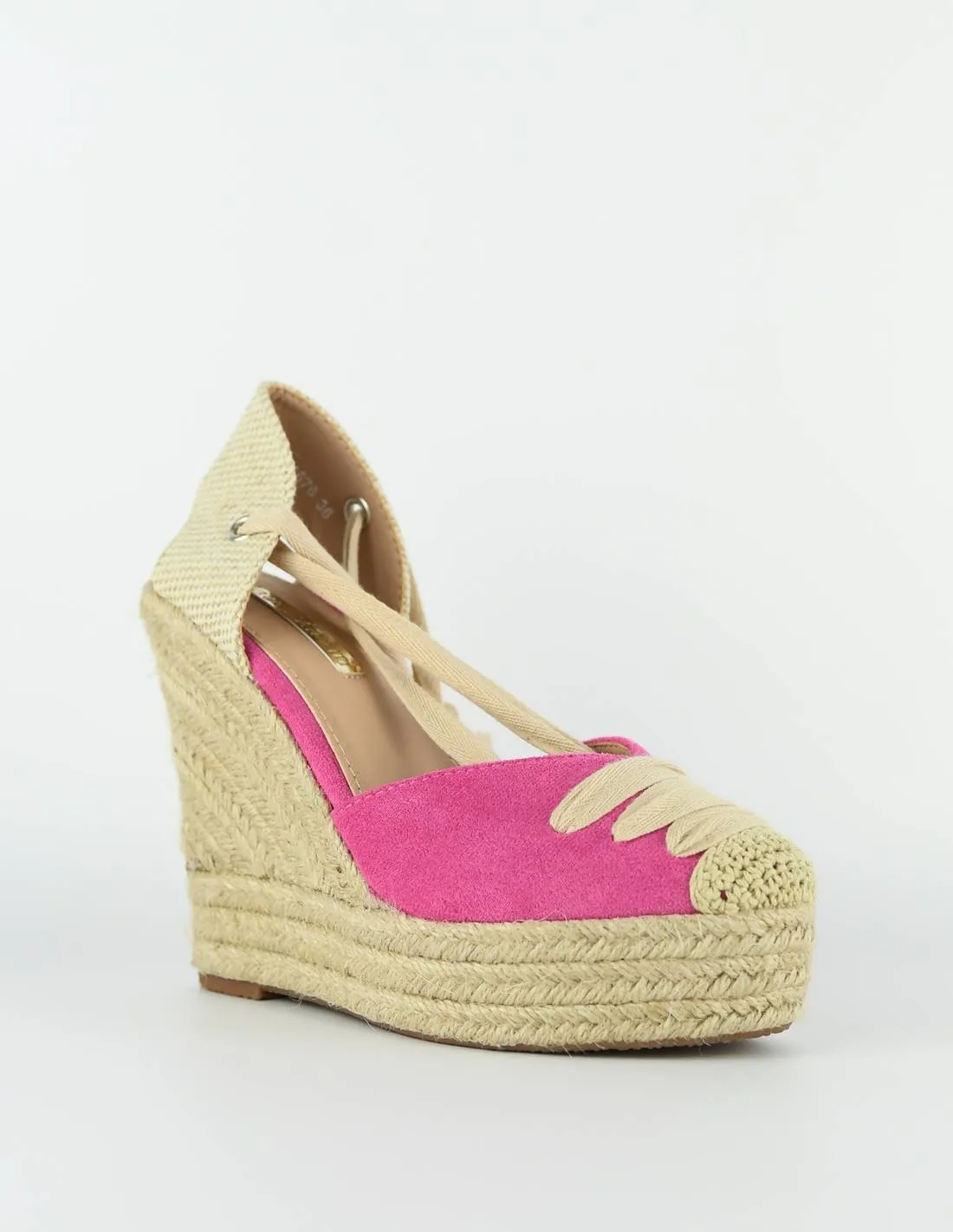 Cuña fucsia cordel