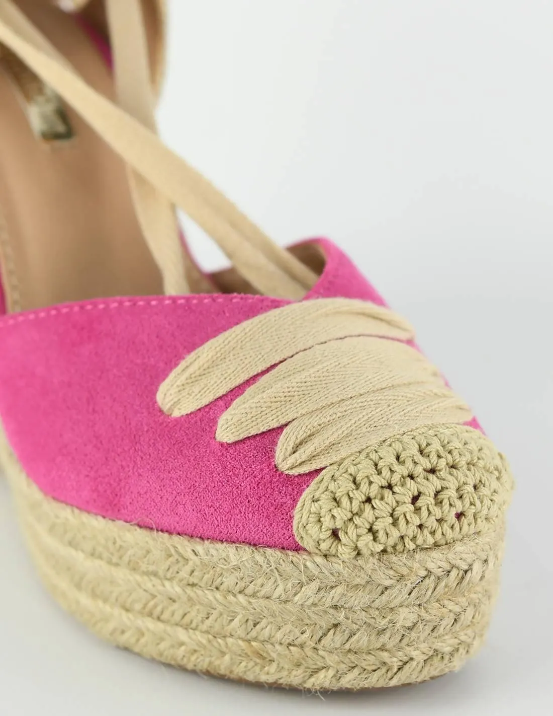Cuña fucsia cordel
