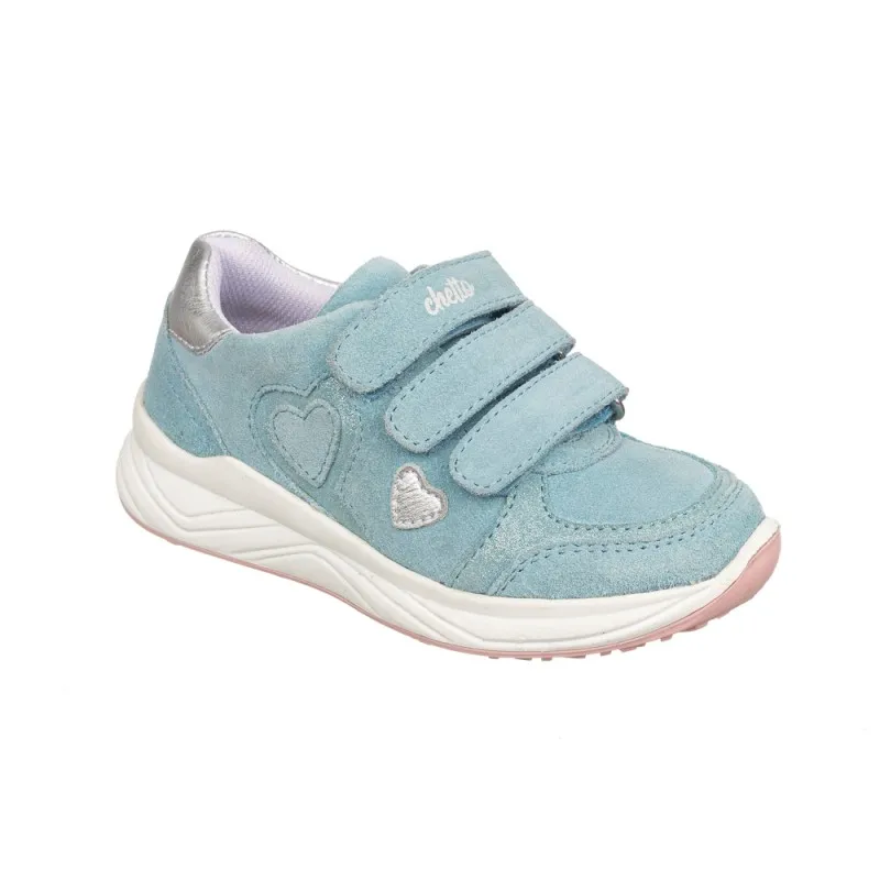 Deportiva toda piel tres velcros