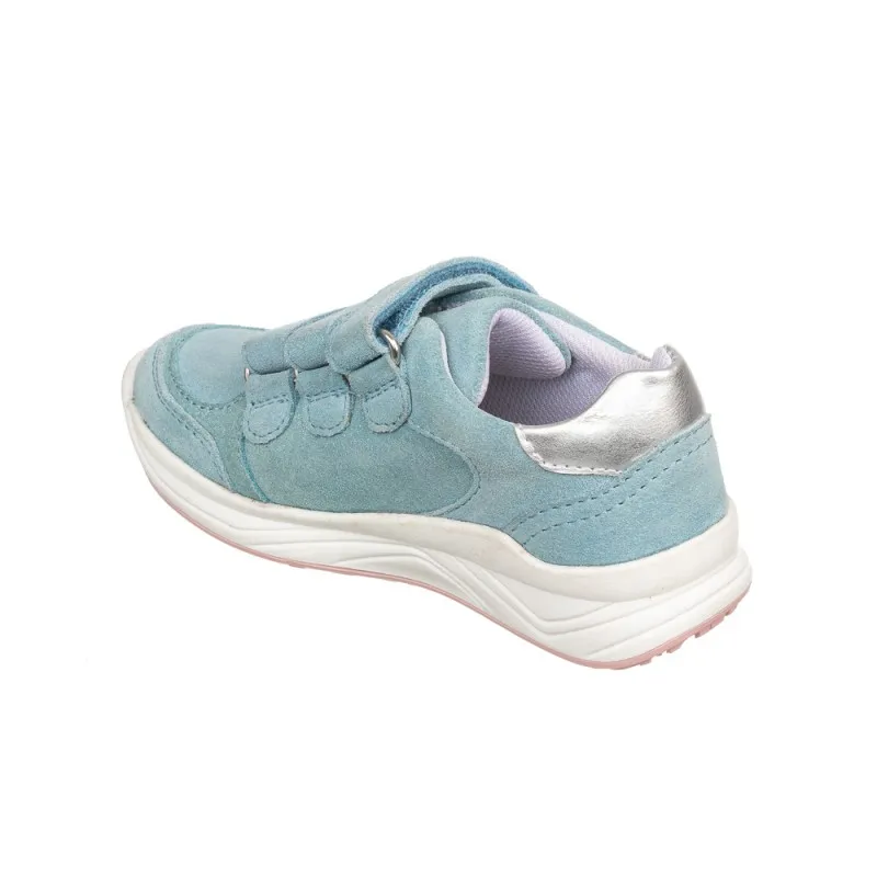 Deportiva toda piel tres velcros