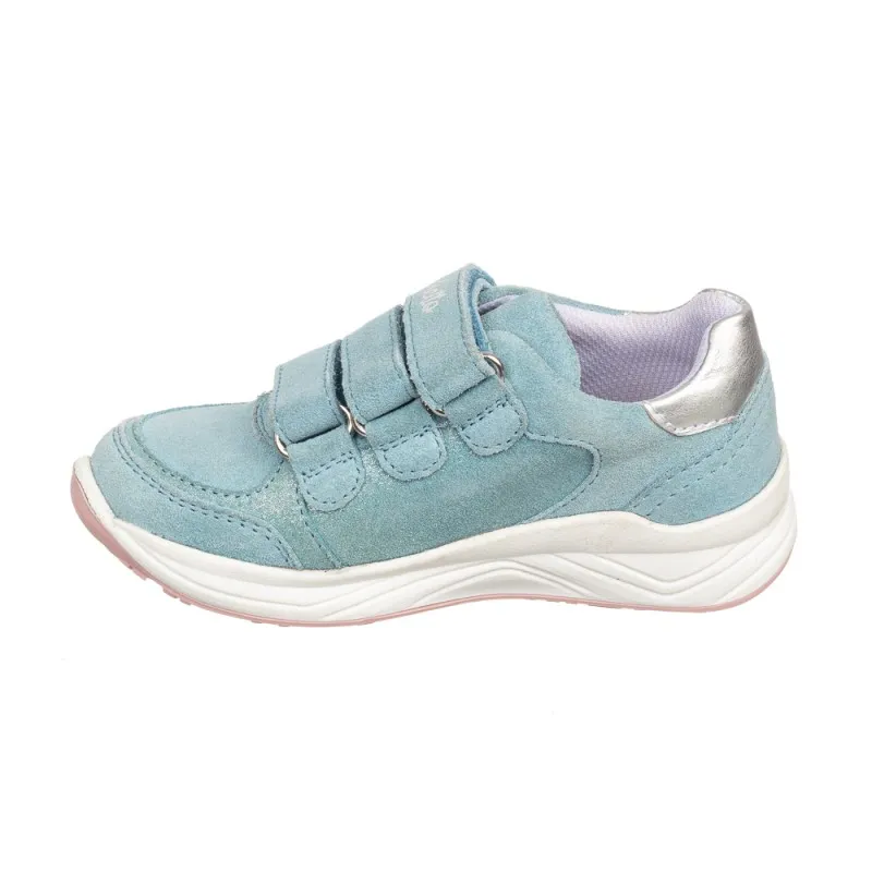 Deportiva toda piel tres velcros