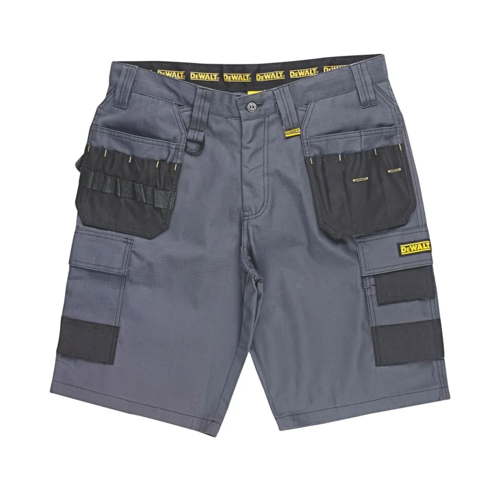 DeWalt Ripstop, pantalón corto multibolsillo, gris/negro (cintura 34