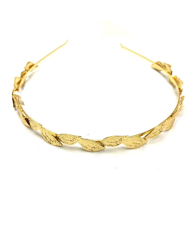 DIADEMAS DORADAS ESTILO GRIEGO MUY BONITAS PARA TU CABELLO