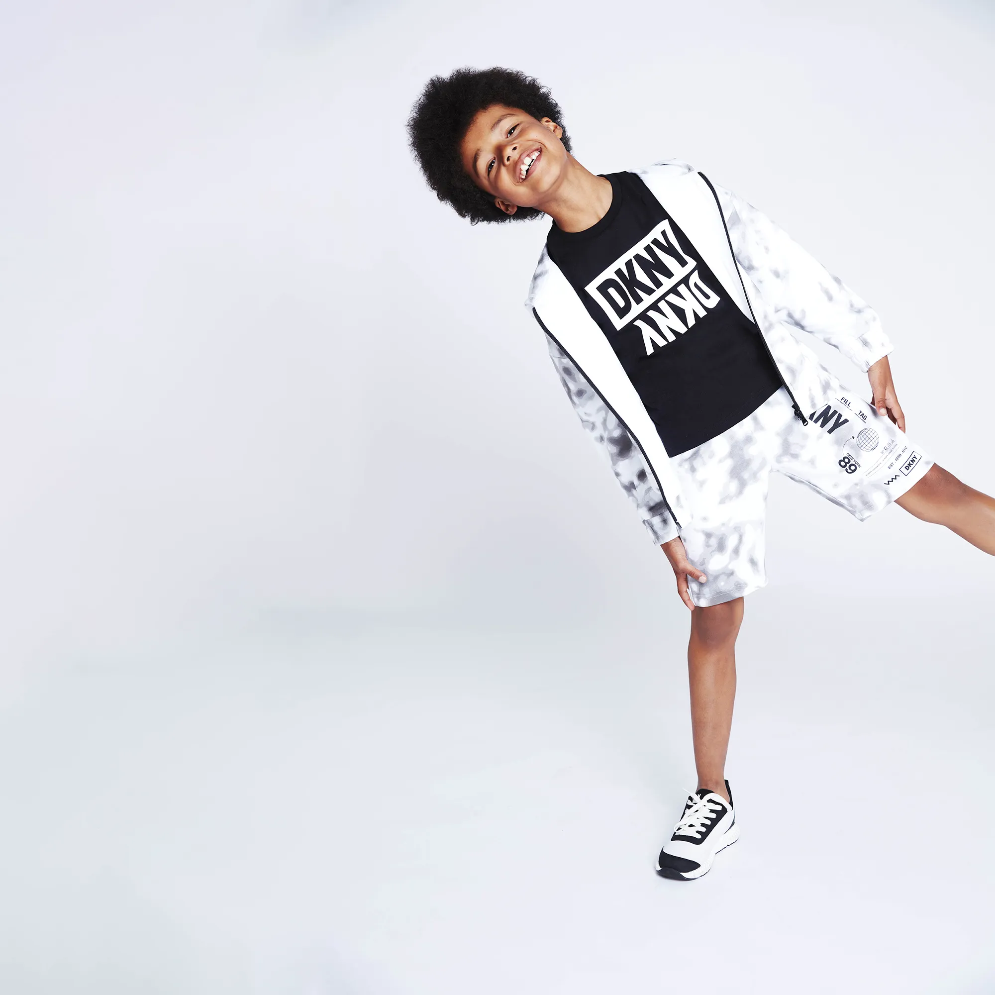 DKNY Pantalón corto de muleton