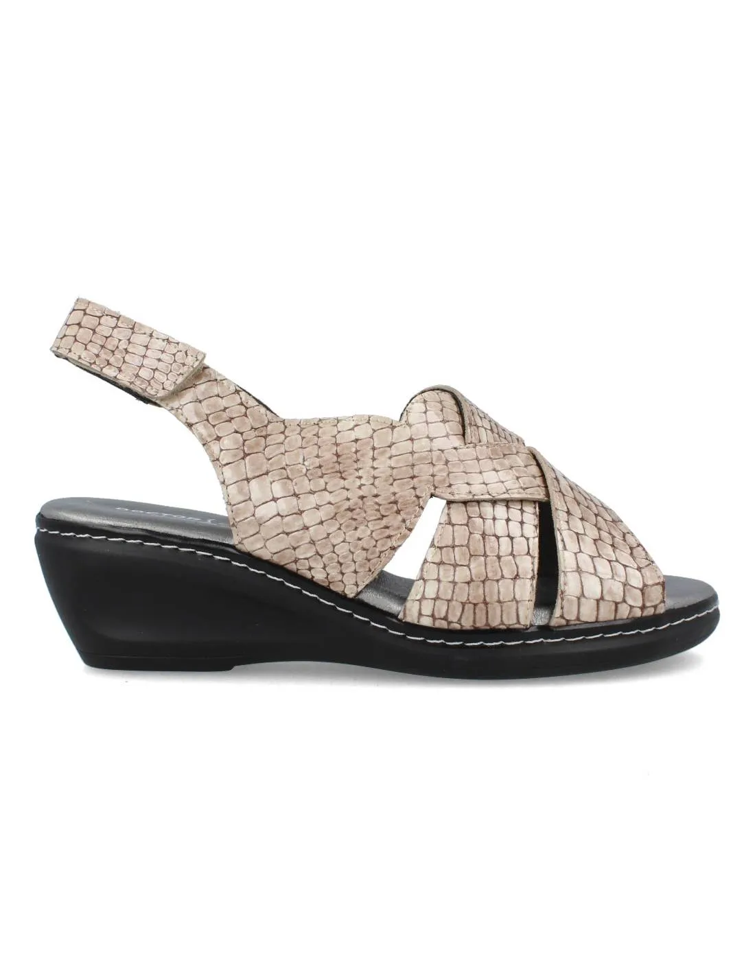 DOCTOR CUTILLAS  CUñA TIRAS ENTRELAZADAS PICO