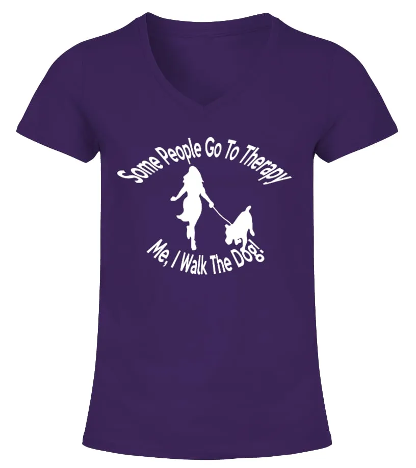 Dog Walk Camiseta cuello pico Mujer