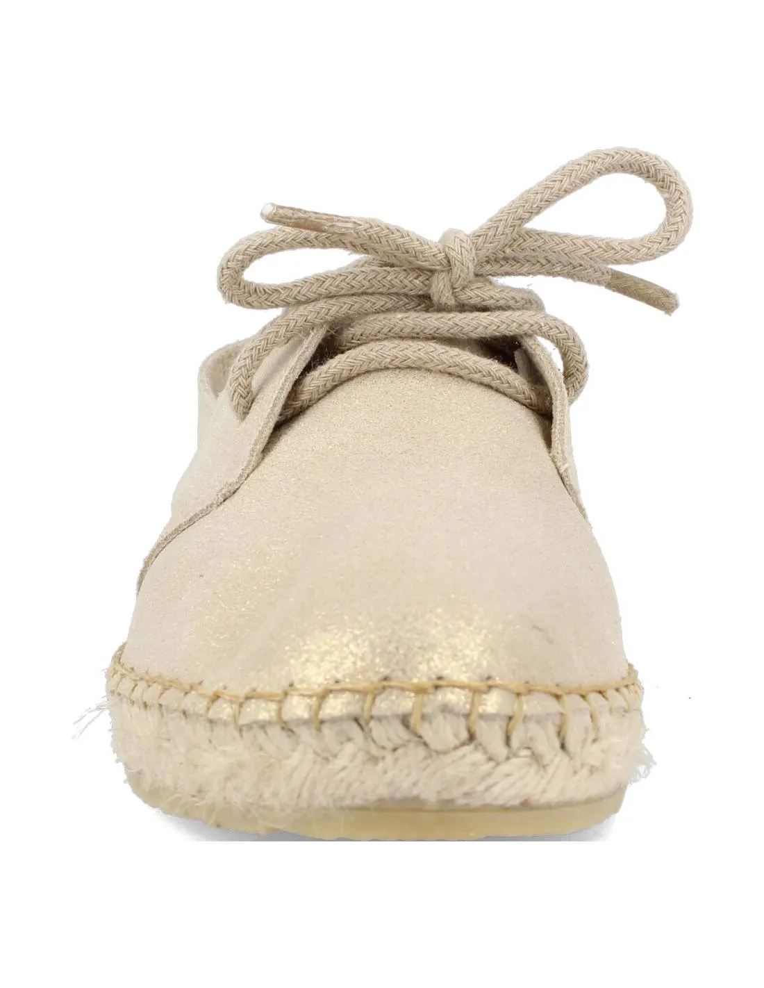 DOñA DORA  BLUCHER ESPARTO SERRAJE GLITTER ORO
