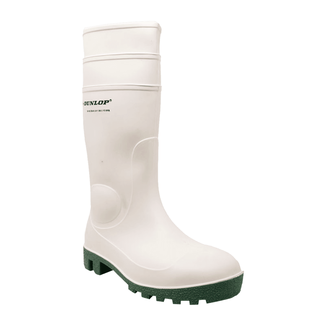 DUNLOP PP171BV09 TALLA 42 PAR DE BOTAS DE PVC CON PUNTA DE ACERO BLANCAS ALTAS