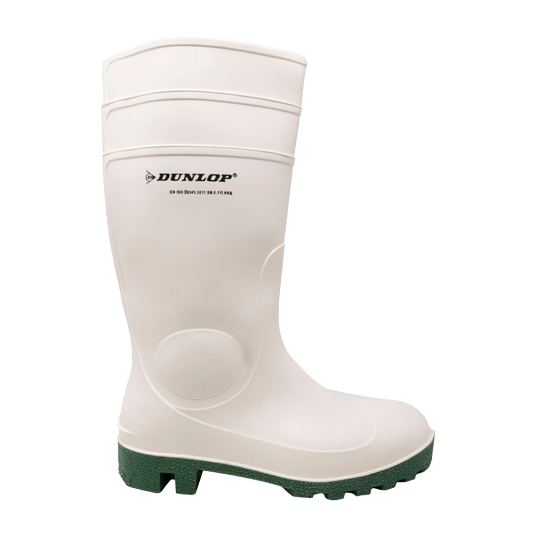 DUNLOP PP171BV09 TALLA 42 PAR DE BOTAS DE PVC CON PUNTA DE ACERO BLANCAS ALTAS
