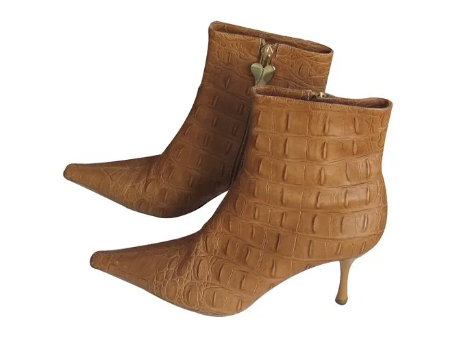 Escada Botines Coñac 