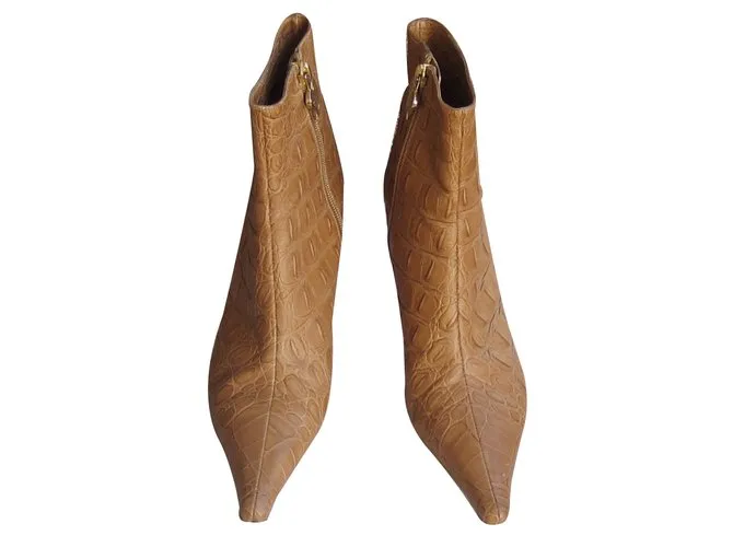 Escada Botines Coñac 