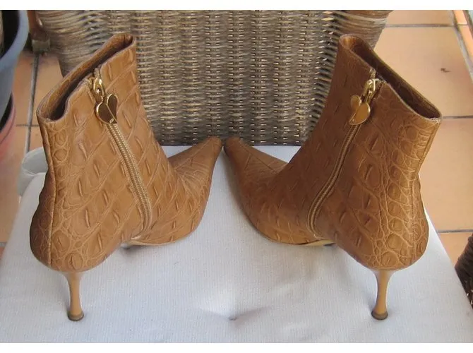 Escada Botines Coñac 