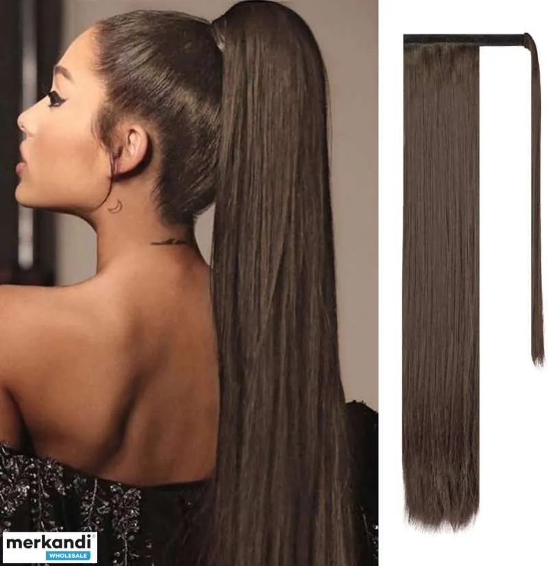 Extensiones de cabello de cola de caballo marrón: ¡eleva tu estilo de cola de caballo!