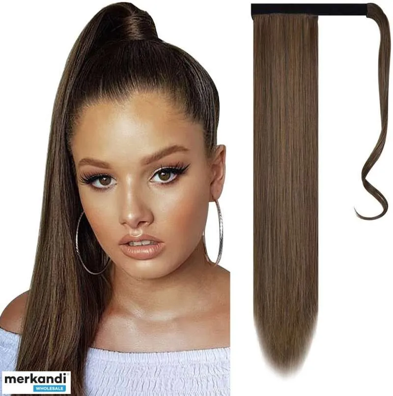 Extensiones de cabello de cola de caballo marrón: ¡eleva tu estilo de cola de caballo!