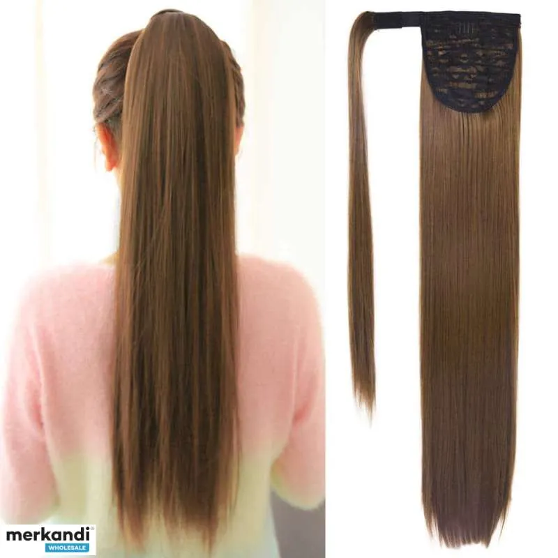 Extensiones de cabello de cola de caballo marrón: ¡eleva tu estilo de cola de caballo!