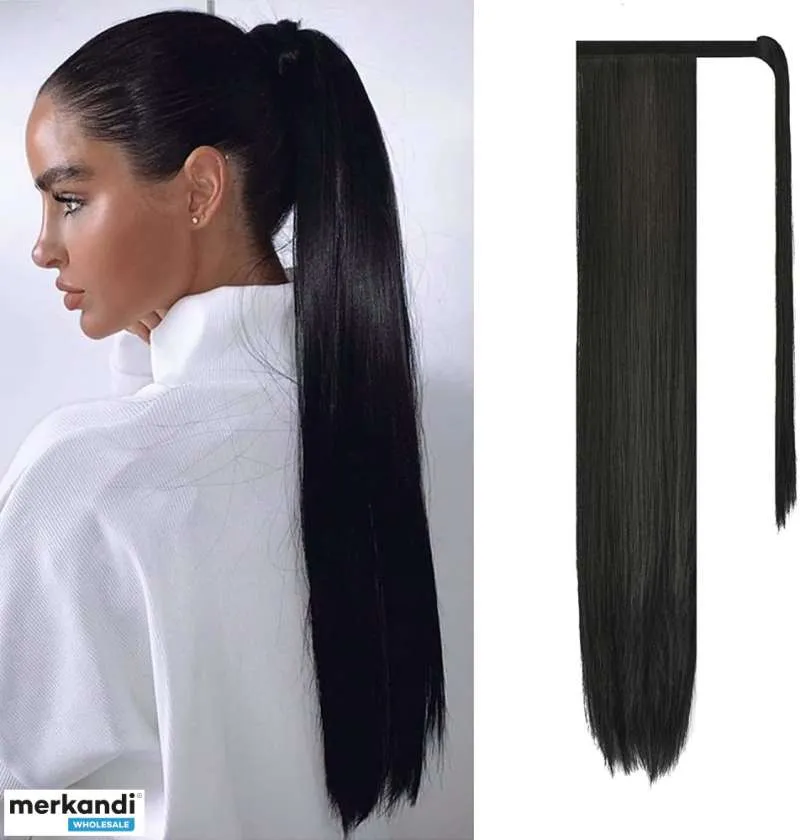 Extensiones de cabello de cola de caballo negras: ¡eleva tu estilo de cola de caballo!