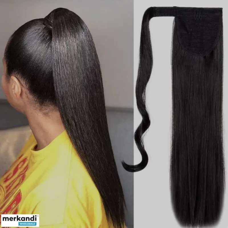 Extensiones de cabello de cola de caballo negras: ¡eleva tu estilo de cola de caballo!