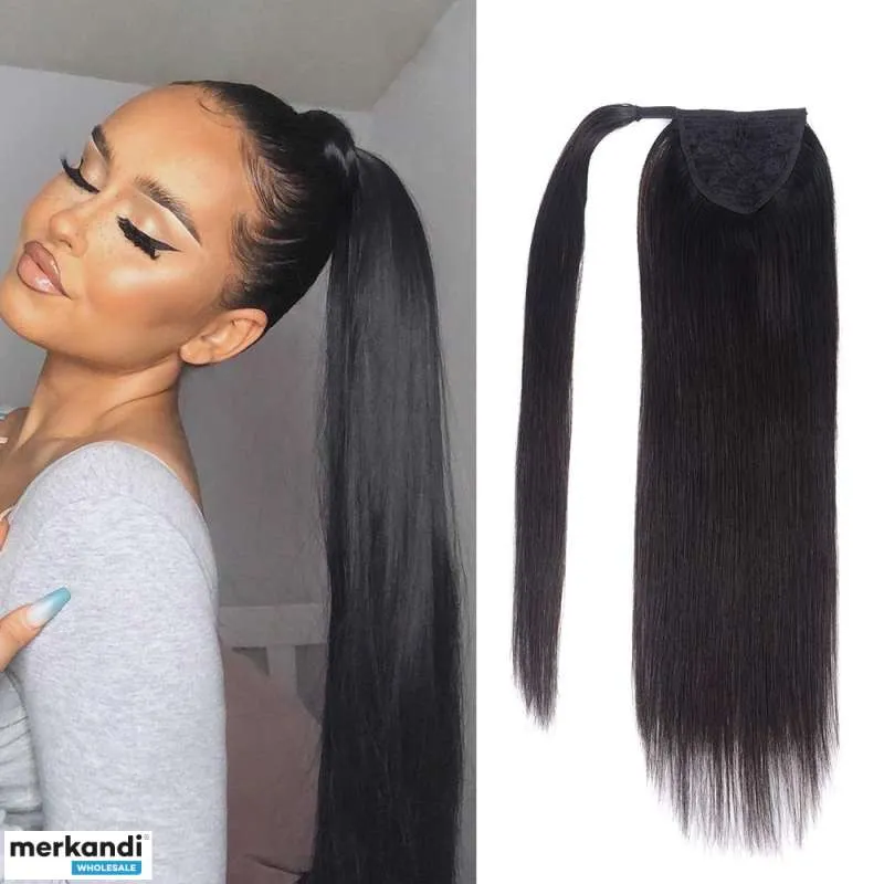 Extensiones de cabello de cola de caballo negras: ¡eleva tu estilo de cola de caballo!
