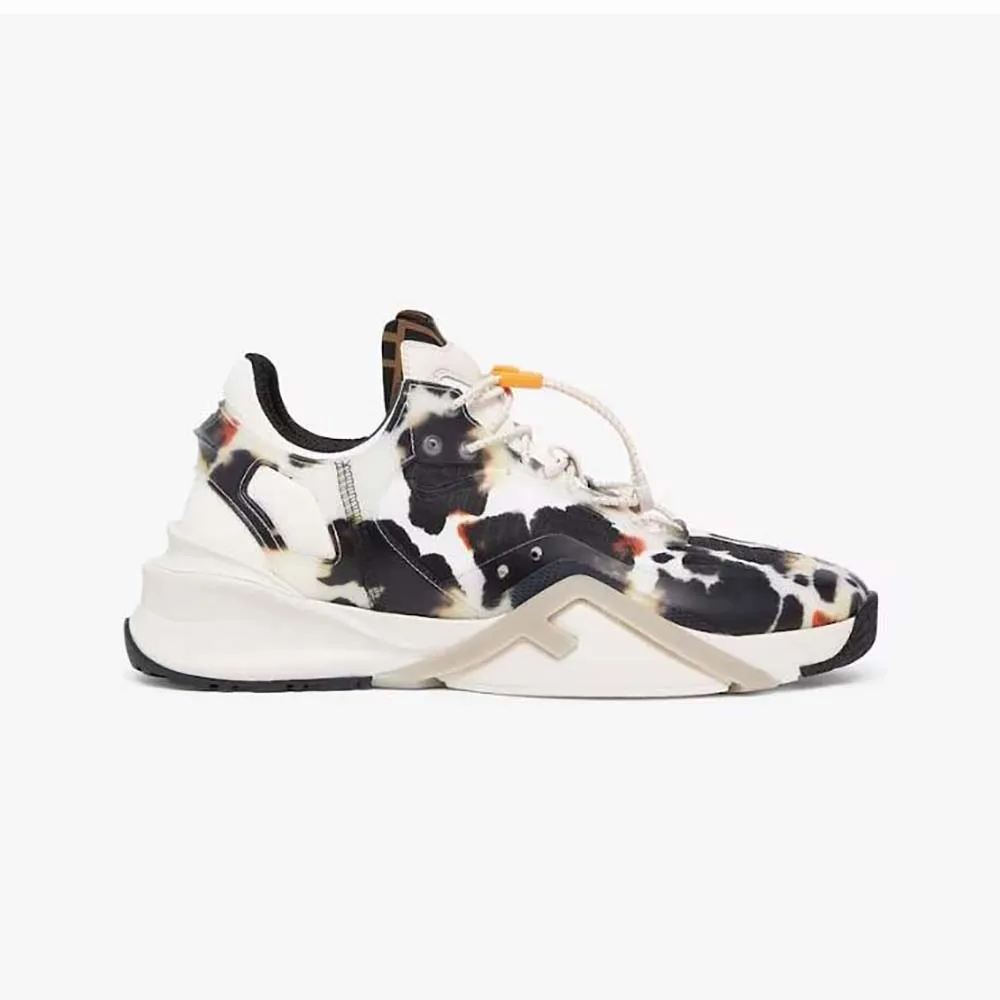 Fendi Hombre Flow Tela Bajas Blancas