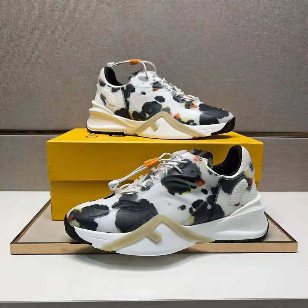 Fendi Hombre Flow Tela Bajas Blancas