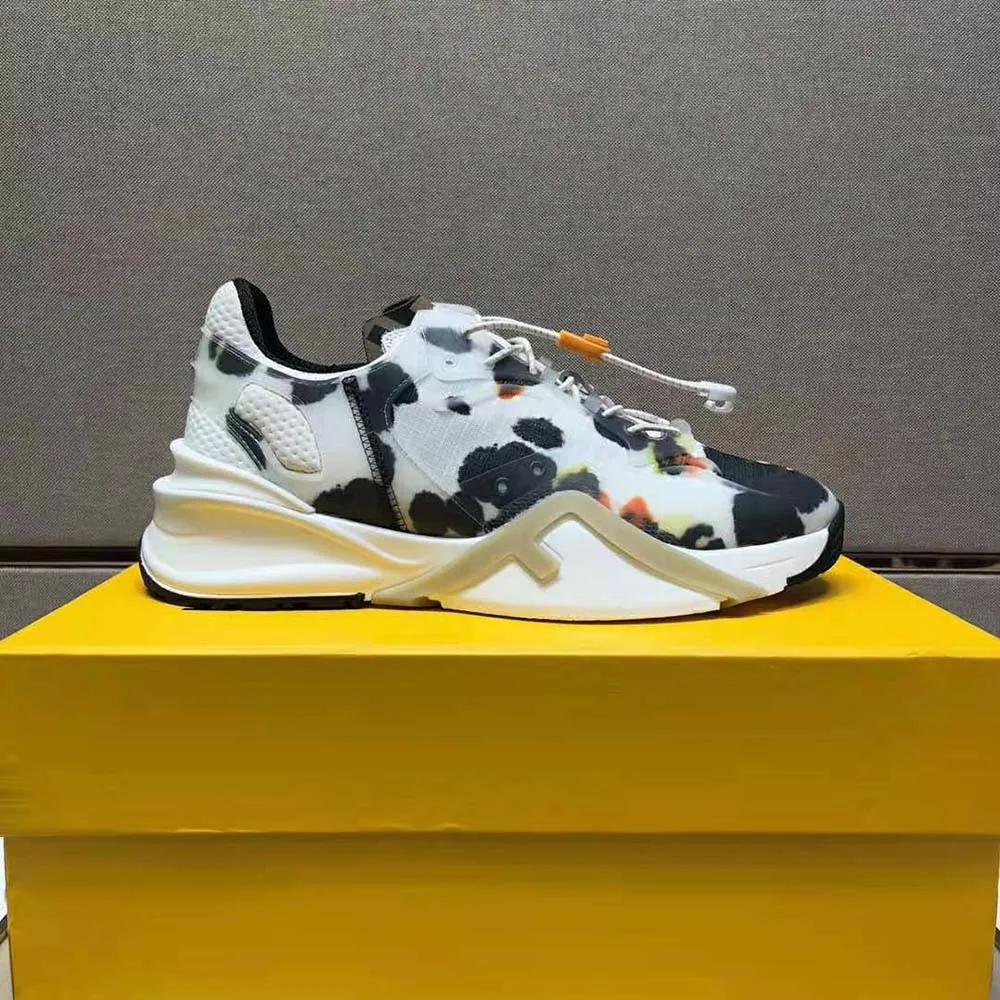 Fendi Hombre Flow Tela Bajas Blancas