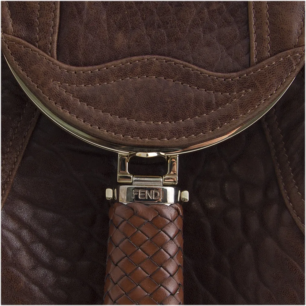 Fendi Spy Piel Marrón