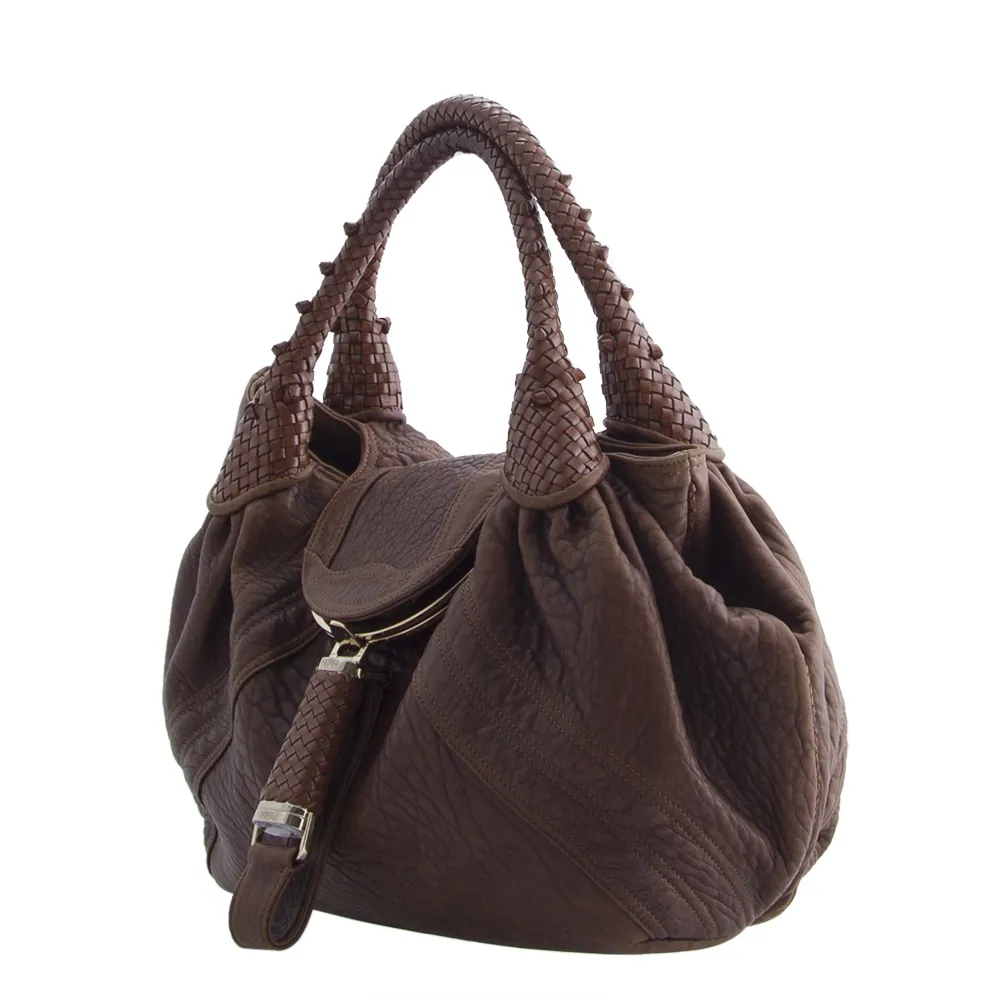 Fendi Spy Piel Marrón